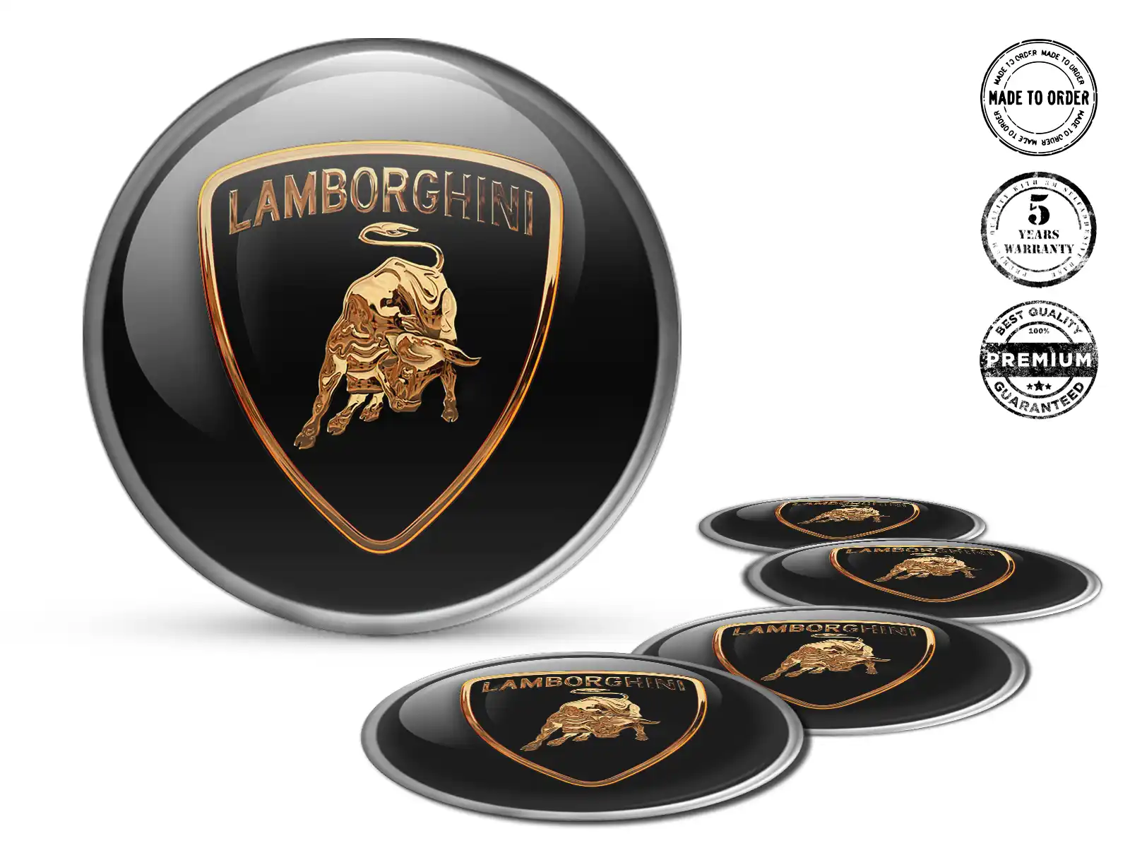 Lamborghini Gewölbte Aufkleber Design Hochwertige Radembleme